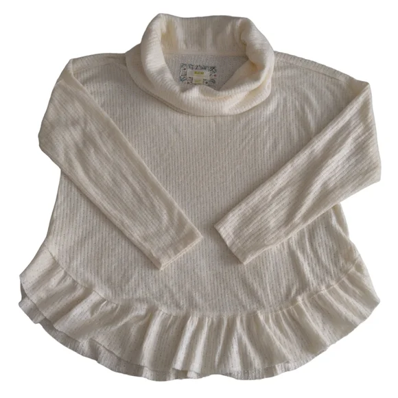 Maeve By Anthropologie Medium Addie Ruffled Hacci Pullover Sweater - Picture 4 of 17